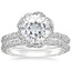 18KW Moissanite Nova Diamond Bridal Set (3/4 ct. tw.), smalltop view