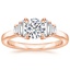 14K Rose Gold Faye Baguette Diamond Ring (1/2 ct. tw.), smalltop view