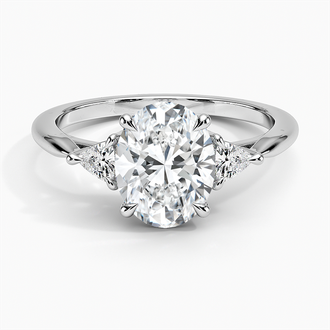 Trillion Three Stone Diamond Ring