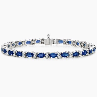 Azura Sapphire and Diamond Bracelet (1/2 ct. tw.) - Brilliant Earth