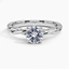 Sapphire Twisted Vine Ring in 18K White Gold