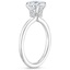 18KW Aquamarine Vita Diamond Ring, smalltop view