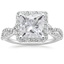 18KW Moissanite Luxe Willow Halo Diamond Ring (2/5 ct. tw.), smalltop view