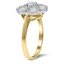 Two Tone Cluster Diamond Ring with Infinity Design, smallview