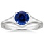 Sapphire Insignia Ring in 18K White Gold