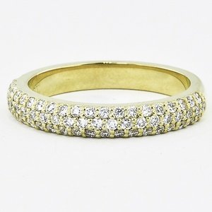 Pavé Diamond Multi Row Ring (over 1/2 ct.tw.) in 18K White Gold