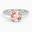 18KW Morganite Amelie Diamond Ring (1/3 ct. tw.), smalltop view