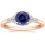 14KR Sapphire Verbena Diamond Ring, smalltop view