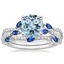 PT Aquamarine Luxe Willow Sapphire and Diamond Bridal Set (1/4 ct. tw.), smalltop view