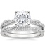 18KW Moissanite Petite Luxe Twisted Vine Bridal Set (1/2 ct. tw.), smalltop view