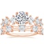 14K Rose Gold Plaza Diamond Ring with Aimee Carre Diamond Ring (3/4 ct. tw.)