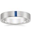 Apollo Sapphire Wedding Ring in Platinum