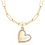 14K Yellow Gold Engravable Mom Diamond Heart Charm, smalladditional view 1