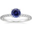 18KW Sapphire Luxe Petite Shared Prong Diamond Ring (1/3 ct. tw.), smalltop view