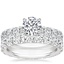 18K White Gold Luxe Ellora Diamond Ring with French Pavé Eternity Diamond Ring (2 ct. tw.)