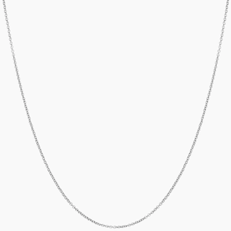 Random Identities engraved-logo Chain-Link Necklace - Silver