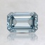 1.06 Ct. Fancy Intense Blue Emerald Lab Created Diamond