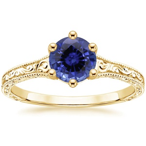 Sapphire Hudson Ring in 18K Yellow Gold