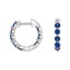 18K White Gold Amalfi Sapphire Hoop Earrings, smalladditional view 1