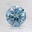0.91 Ct. Fancy Intense Blue Round Lab Created Diamond