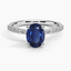 Sapphire Petite Shared Prong Diamond Ring (1/4 ct. tw.) in Platinum