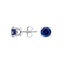 Platinum Solitaire Sapphire Stud Earrings, smalladditional view 1