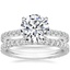 18K White Gold Amelie Diamond Ring (1/3 ct. tw.) with Amelie Eternity Diamond Ring (2/3 ct. tw.)