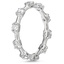Platinum Jade Trau Satin Cavetta Diamond Eternity Ring, smallside view