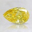 1.18 Ct. Fancy Intense Yellow Pear Lab Created Diamond