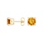 14K Yellow Gold Solitaire Citrine Stud Earrings, smalladditional view 1