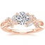 14K Rose Gold Summer Blossom Diamond Ring (1/4 ct. tw.), smalltop view