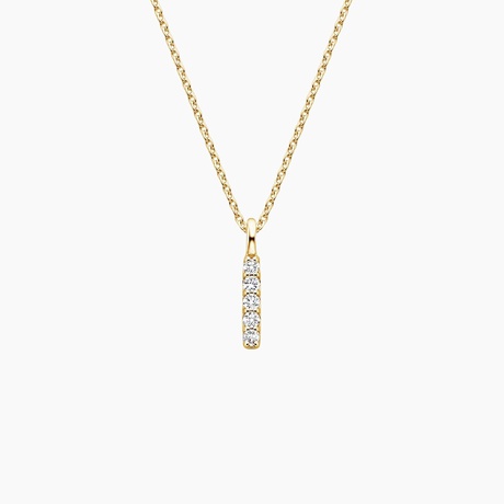 Pave State of Texas 14k Yellow Gold Charm in White Diamond