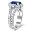 Luxe Halo Sapphire and Diamond Ring, smallview