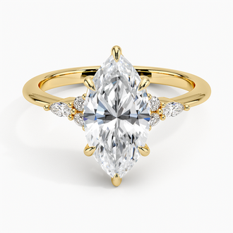 Cluster Accent Diamond Ring