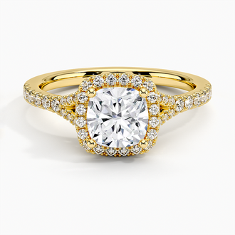 18K Yellow Gold Joy Halo Diamond Ring (1/3 ct. tw.)