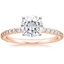 14KR Moissanite Luxe Petite Shared Prong Diamond Ring (1/3 ct. tw.), smalltop view