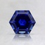 6mm Blue Hexagon Lab Grown Sapphire
