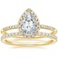 18K Yellow Gold Cambria Diamond Ring with Luxe Ballad Diamond Ring (1/4 ct. tw.)