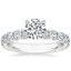 18K White Gold Luxe Ellora Diamond Ring, smalltop view