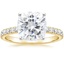 18KY Moissanite Constance Diamond Ring (1/3 ct. tw.), smalltop view