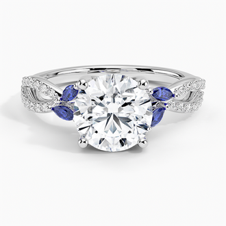 Engagement Ring with Sapphires