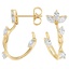 14K Yellow Gold Willow Diamond Hoop Earrings (3/4 ct. tw.), smalladditional view 1