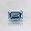 0.51 Ct. Fancy Intense Blue Emerald Lab Created Diamond