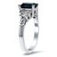 Emerald Cut Sapphire and Diamond Baguette Ring, smallview