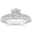 18K White Gold Addison Diamond Ring with Marseille Diamond Ring (1/3 ct. tw.)