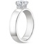 18KW Sapphire Alden Diamond Ring, smalltop view