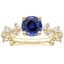 18KY Sapphire Reflection Diamond Ring, smalltop view