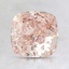 1.50 Ct. Fancy Brownish Pink Cushion Lab Created Diamond