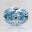 1.32 Ct. Fancy Vivid Blue Oval Lab Grown Diamond