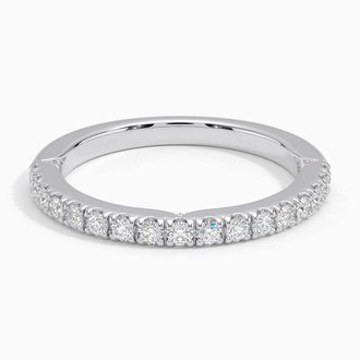 Diamond Accented Indented Band